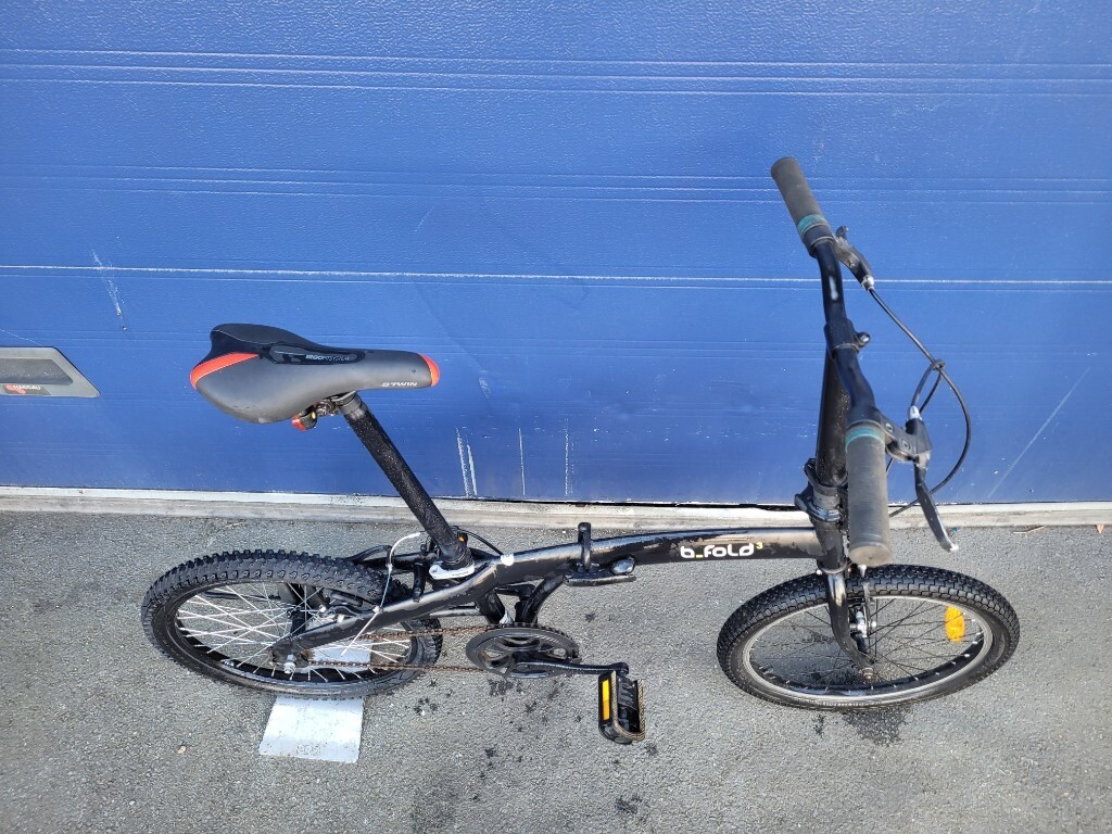 Unisex adult folding bike BTWIN B.FOLD 3 Wheels 20\